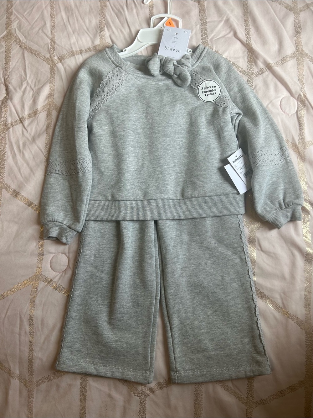 B'WEEEN Soft Grey Two-Piece Set